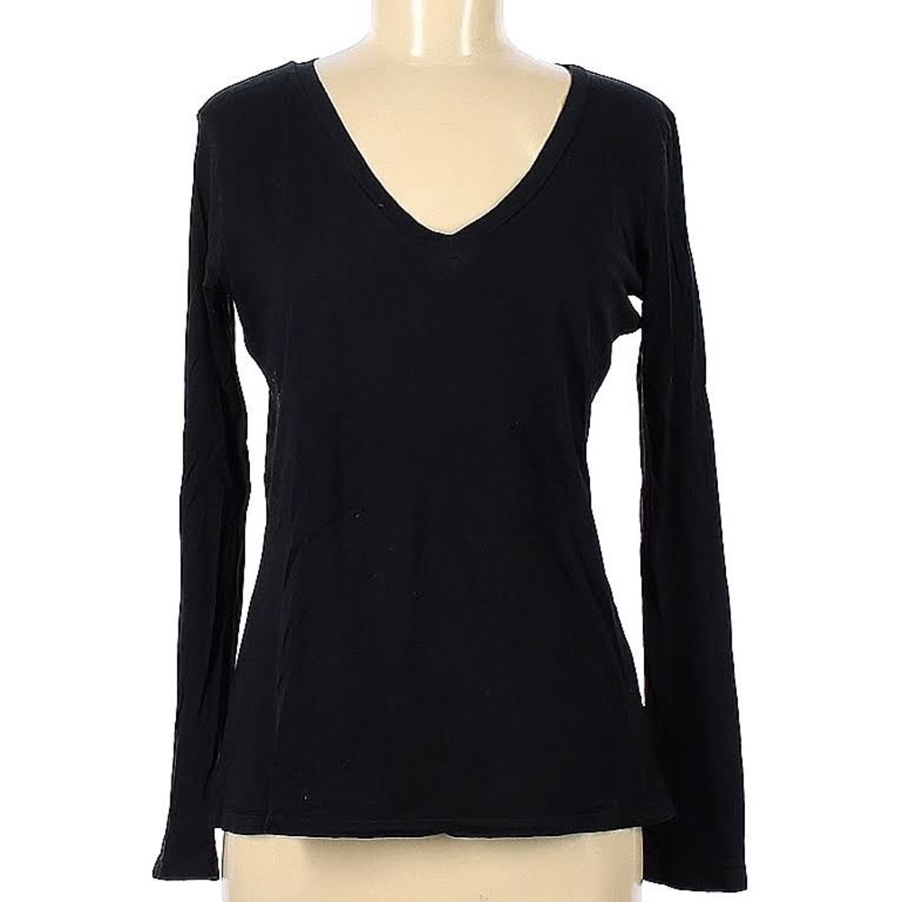 GAP pure womens long sleeve v neck shirt with front pocket